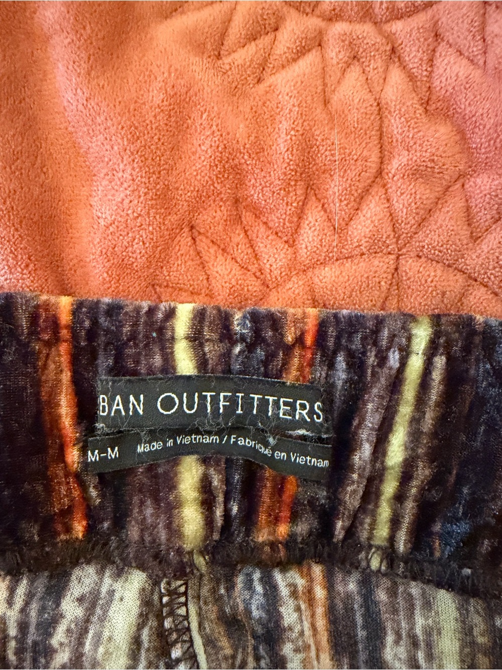 Urban Outfitters⚡️Crushed Velvet Striped Flare Pants - Picture 4 of 8